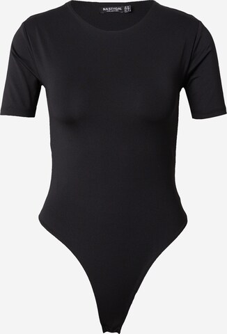 Shirtbody Nasty Gal en noir : devant