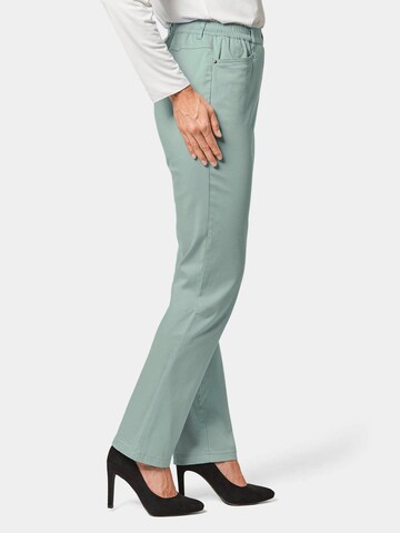 Regular Pantalon 'Martha' Goldner en vert