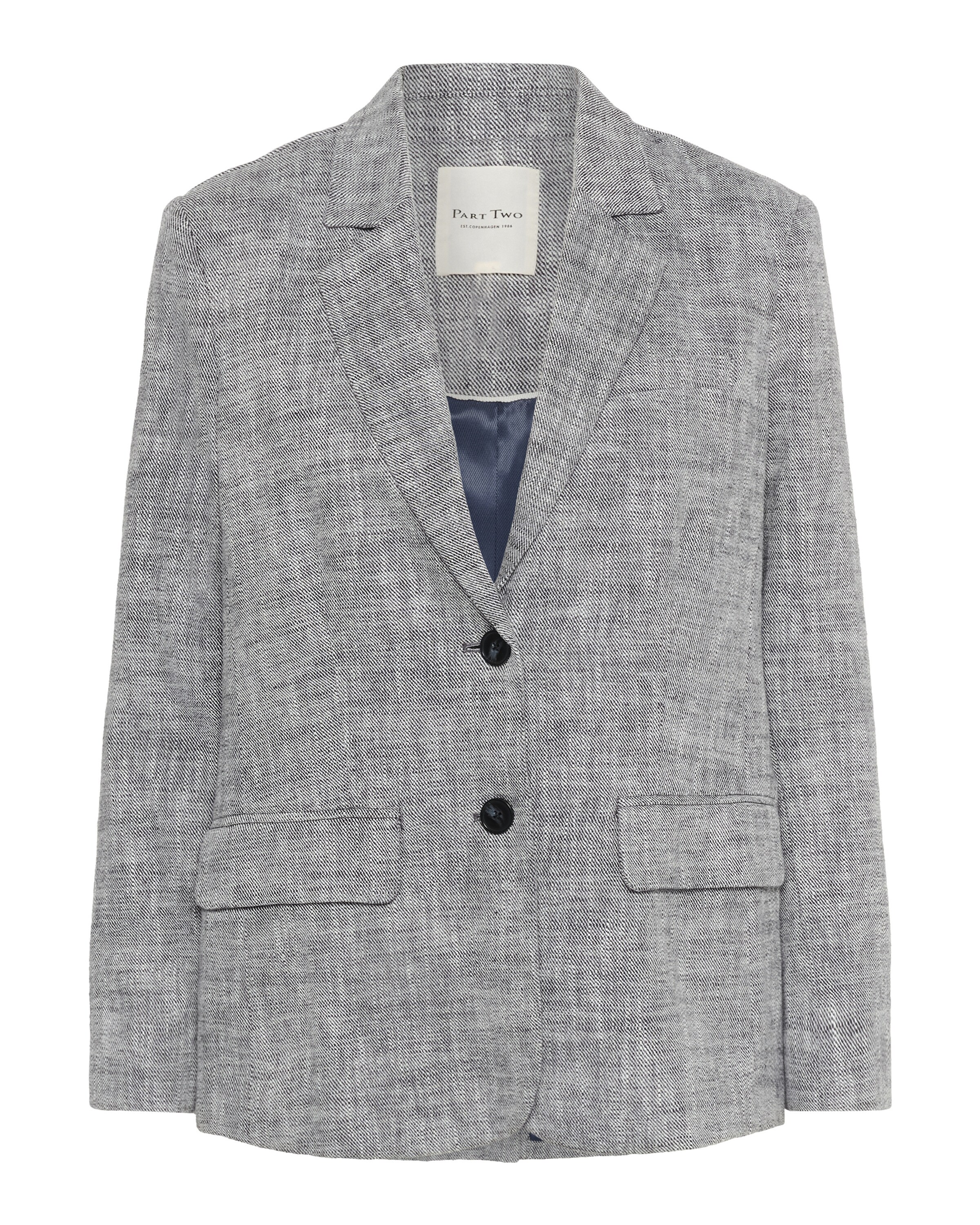 Part Two Blazers in Grijs: voorkant