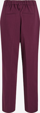 VILA Regular Pleated Pants 'Selma Ella' in Purple