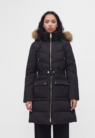 GUESS Talvemantel 'NEW FATEMA', värv must: eest vaates
