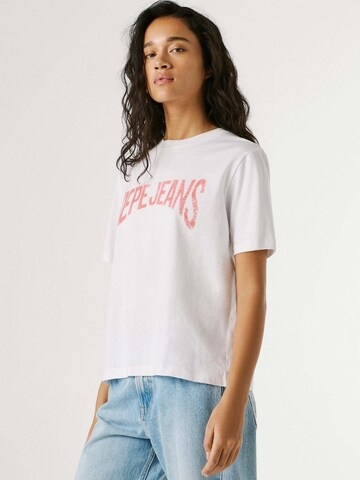 T-shirt 'Maca' Pepe Jeans en blanc