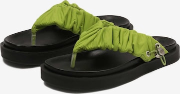 Kazar Studio T-Bar Sandals in Green