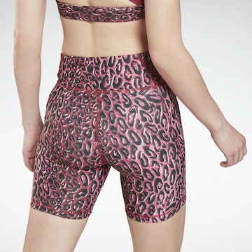 Skinny Pantaloni sport de la Reebok pe roz