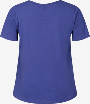 T-shirt Zizzi en bleu