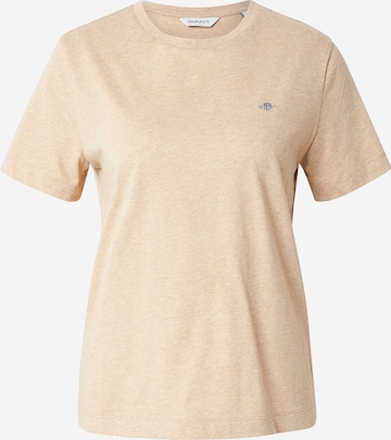 T-shirt GANT en beige : devant