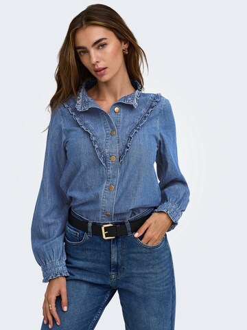 ONLY - Blusa 'ONLELLIE' en azul: frente