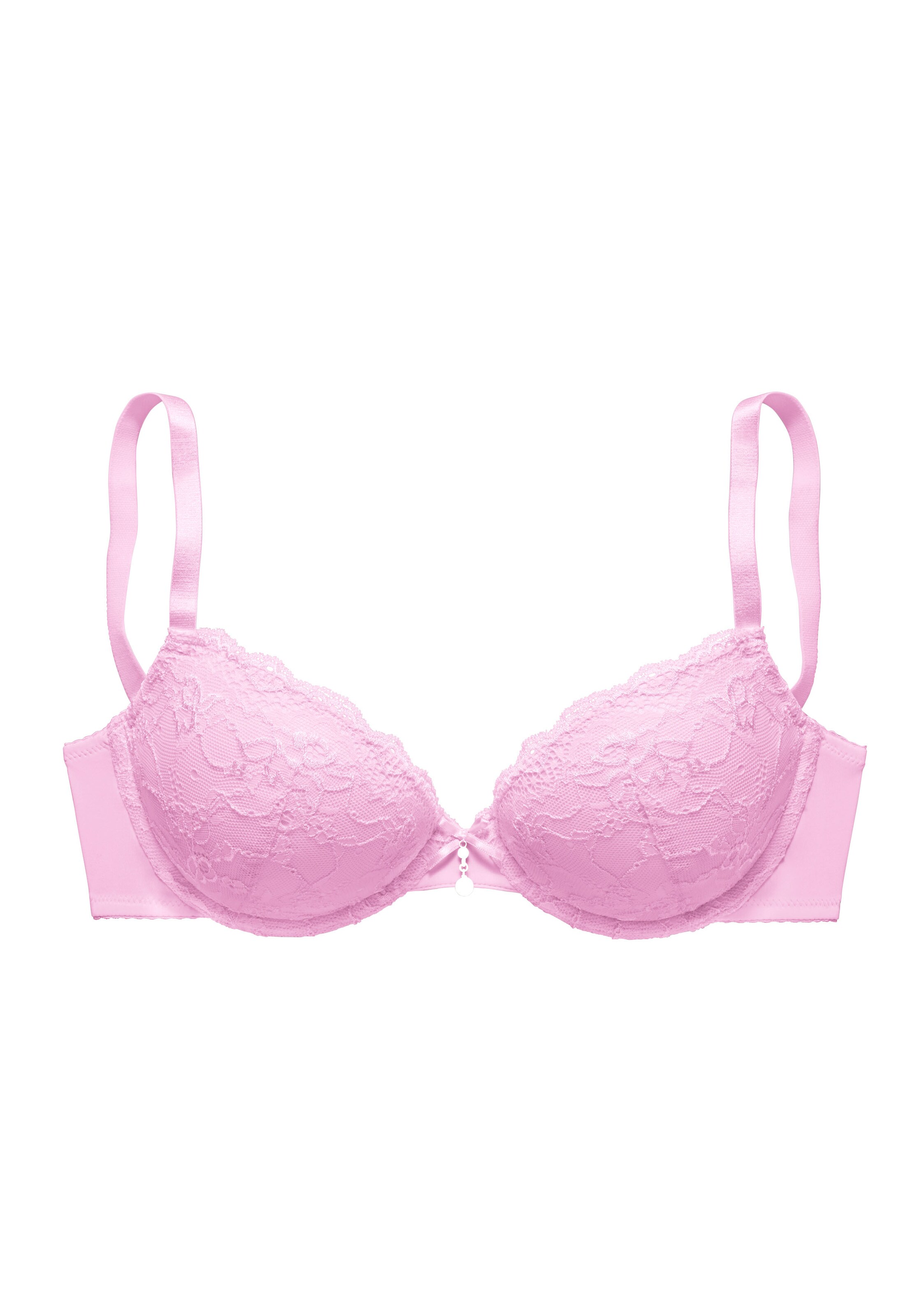 LASCANA Push-up Bra in Pink: front