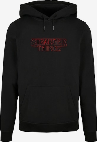 ABSOLUTE CULT Sweatshirt 'Stranger Things - Glow' in Black: front