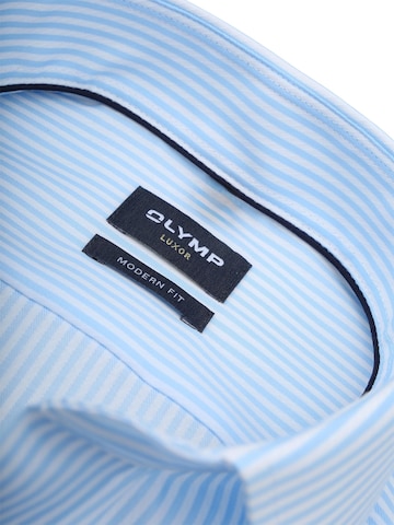 OLYMP Regular fit Button Up Shirt 'Luxor' in Blue
