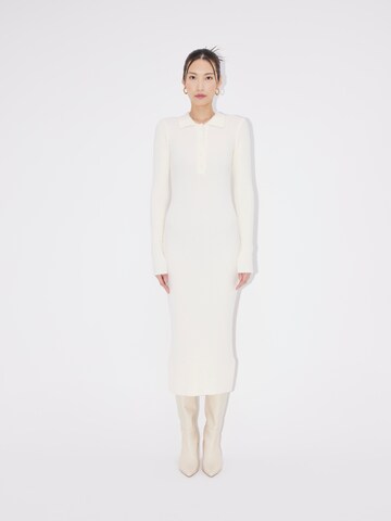 LeGer by Lena Gercke Knitted dress 'Shelly' in White