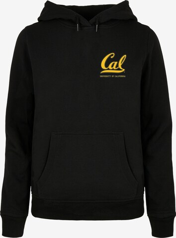 Merchcode Sweatshirt 'Berkeley University - CAL' in Zwart: voorkant