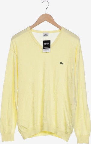 LACOSTE Sweater & Cardigan in XL in Yellow: front
