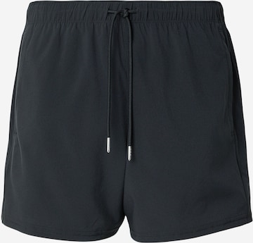 juoda Abercrombie & Fitch Standartinis Sportinės kelnės 'DEC4': priekis