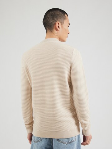 SELECTED HOMME Pulover 'SLHTION' | bež barva