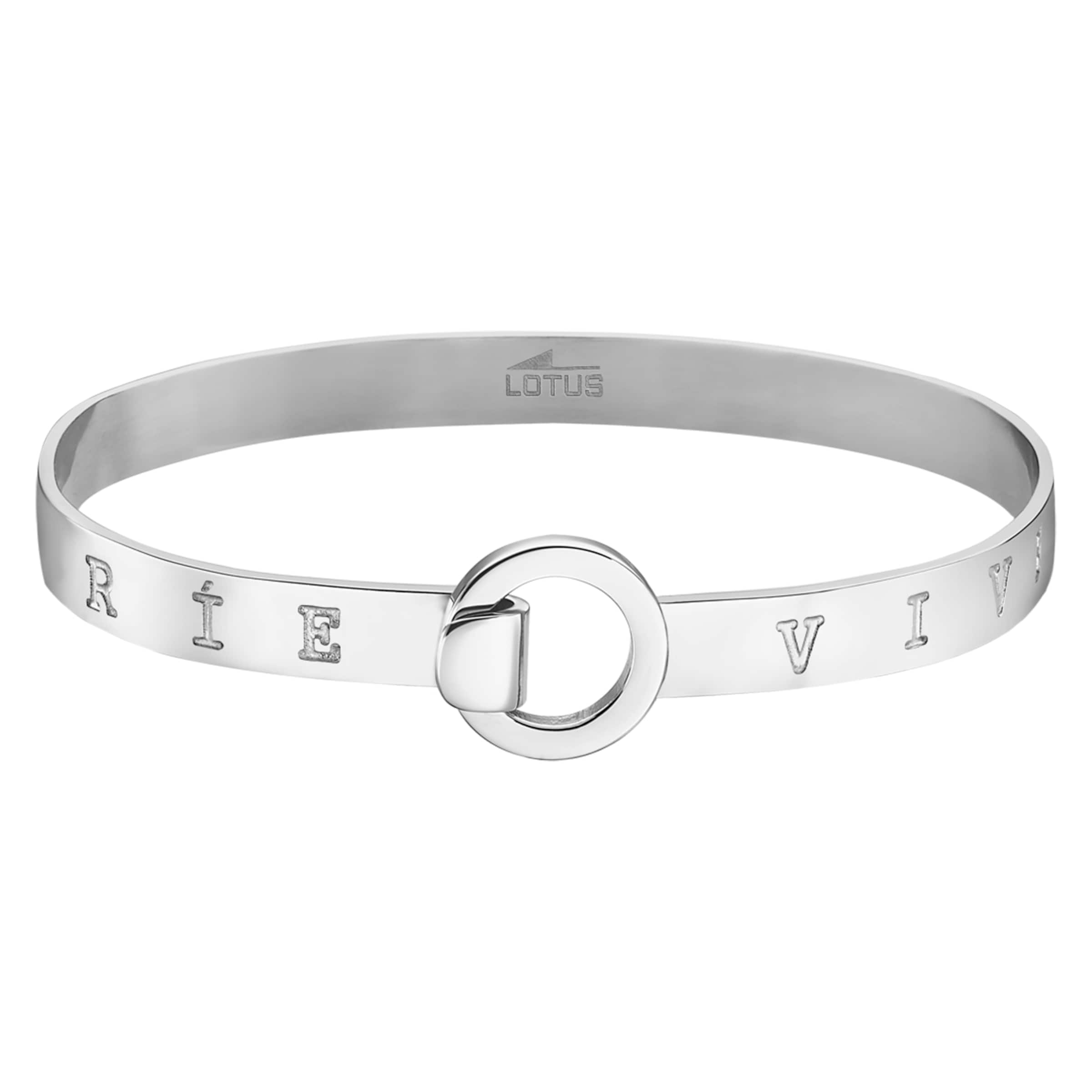 Lotus Armband in Silber: Vorderseite