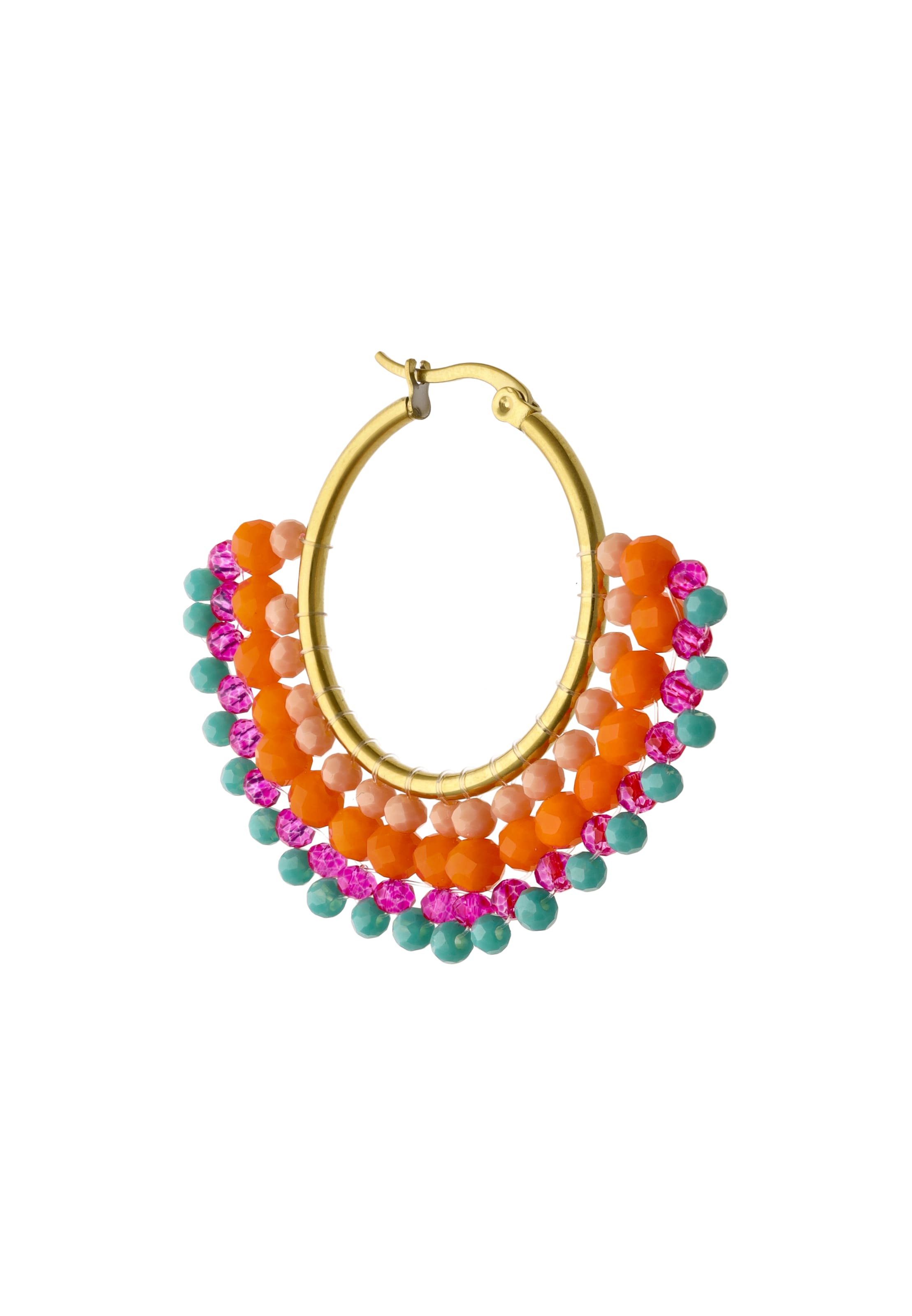 Boucles d'oreilles IZIA en orange