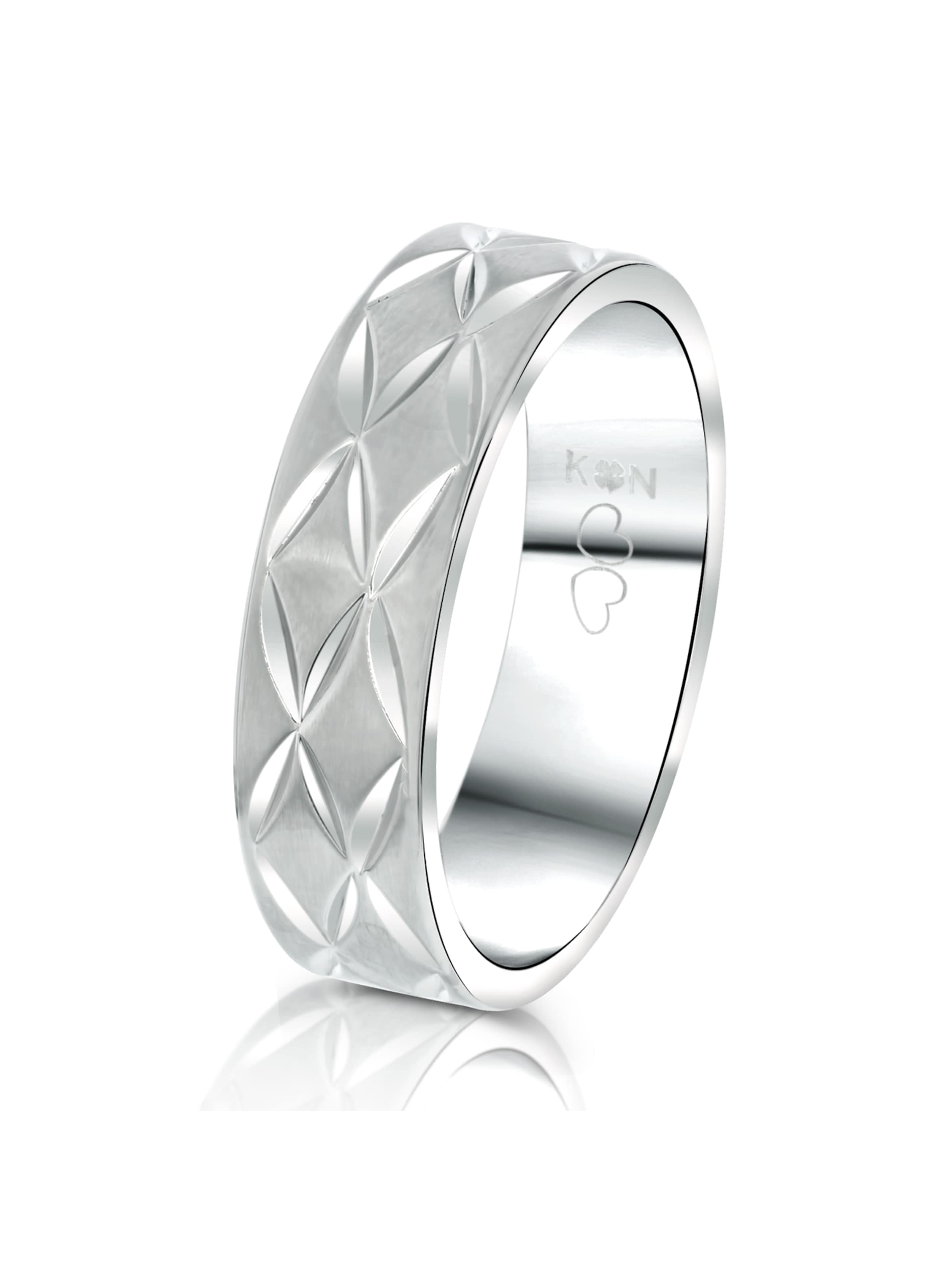 Lucardi Ring in Zilver: voorkant