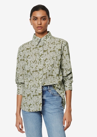 Marc O'Polo Blouse in Groen: voorkant