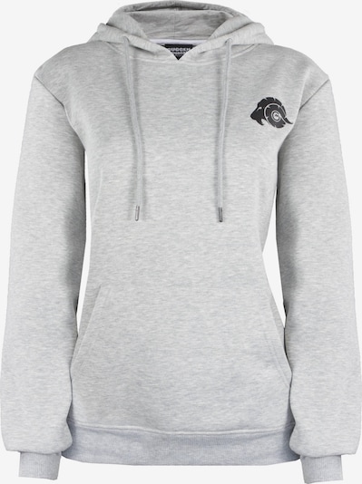 Guggen Mountain Sweatshirt 'Kapuzenpullover HW08 Fleece Hoodie' in grau, Produktansicht