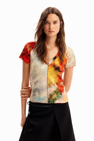 Desigual - Camisa em mistura de cores: frente