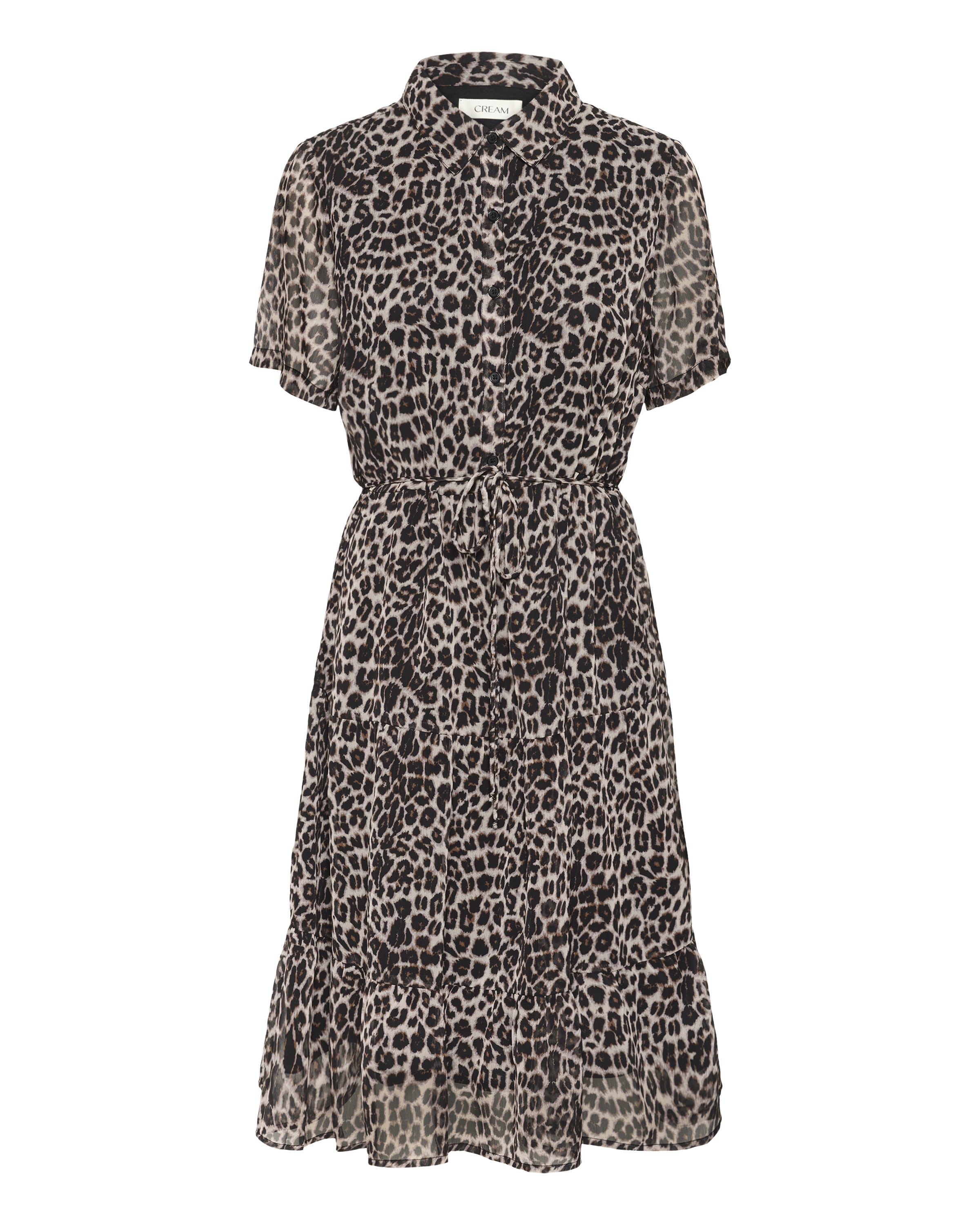 Robe-chemise 'Yuna' Cream en marron : devant