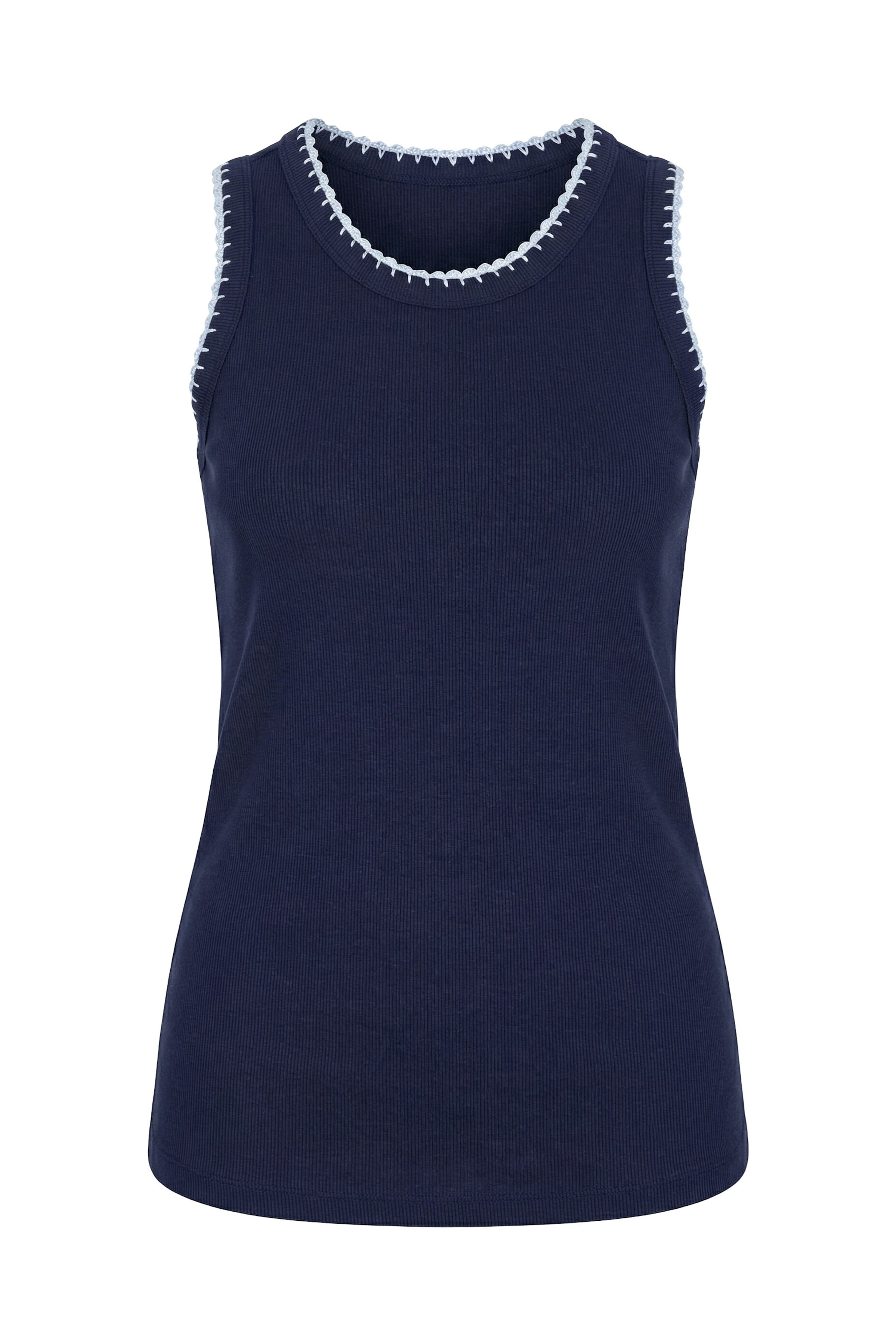 Ulla Popken Top in Blauw: voorkant