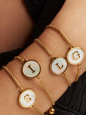 Luxenter Armbånd 'Alphabet' i guld