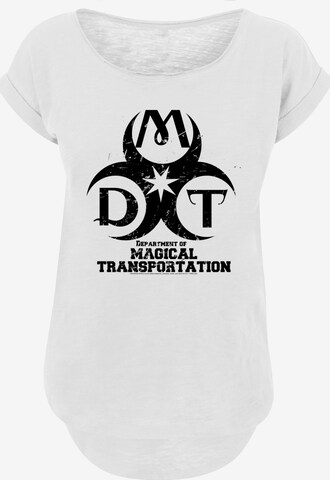 F4NT4STIC Shirt 'Harry Potter Department Of Magical Transportation' in Wit: voorkant