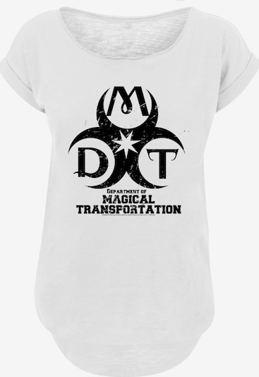 F4NT4STIC T-shirt 'Harry Potter Department Of Magical Transportation' en noir / blanc chiné, Vue avec produit