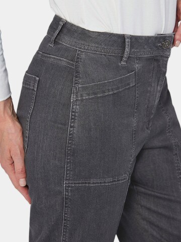 Goldner Loosefit Jeans in Grau