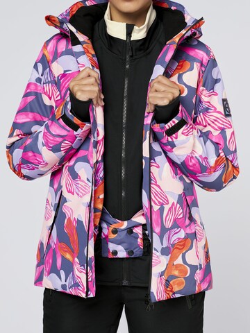 CHIEMSEE Athletic Jacket ' mit Allover-Print ' in Purple