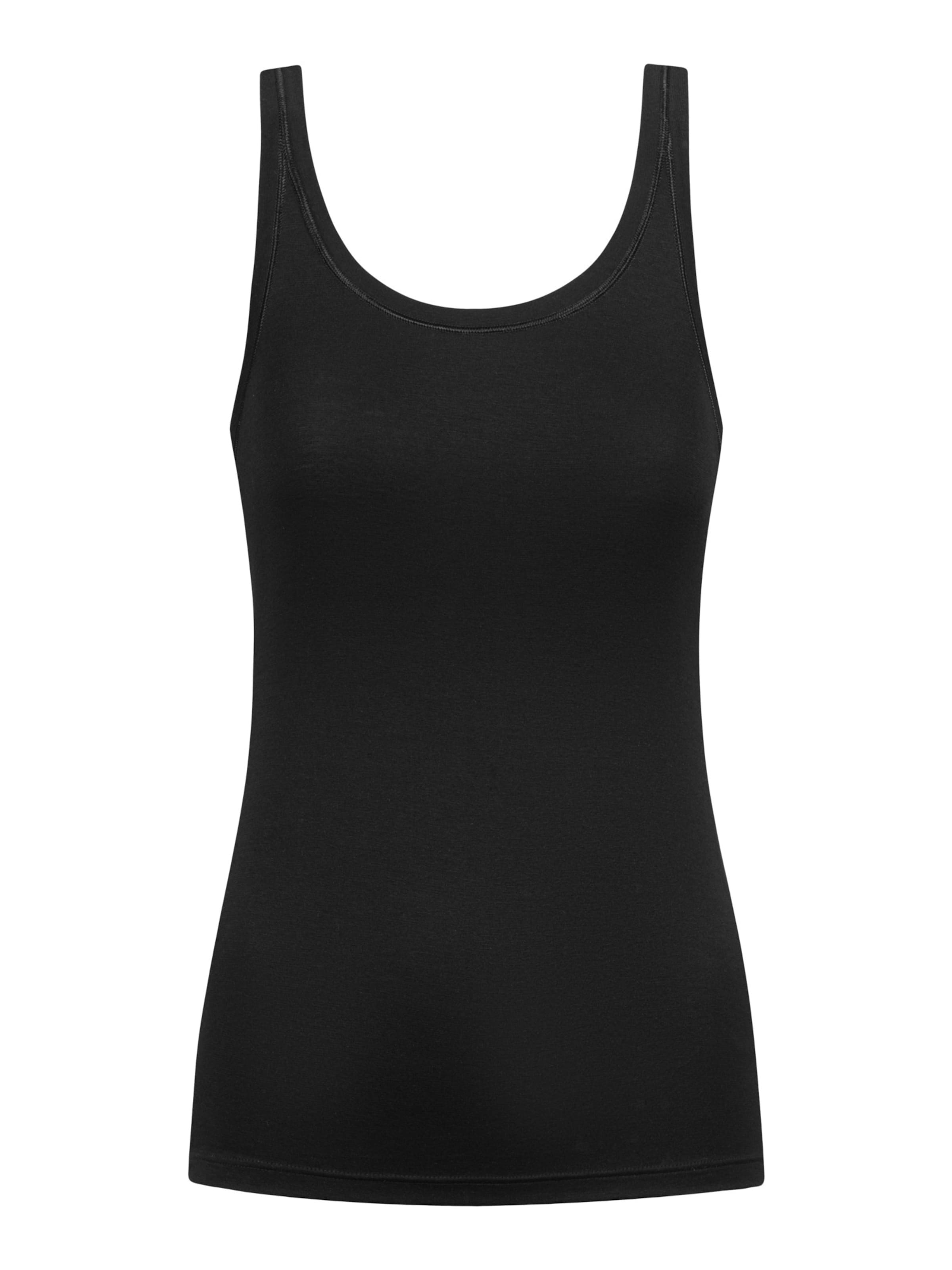 Mey Top 'Modal Pure' in Schwarz: Vorderseite