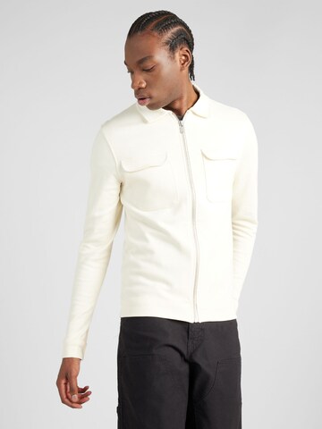 Veste de survêtement 'CRAIG' JACK & JONES en beige : devant