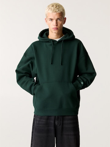 Pull&Bear Sweatshirt in Grün: Vorderseite