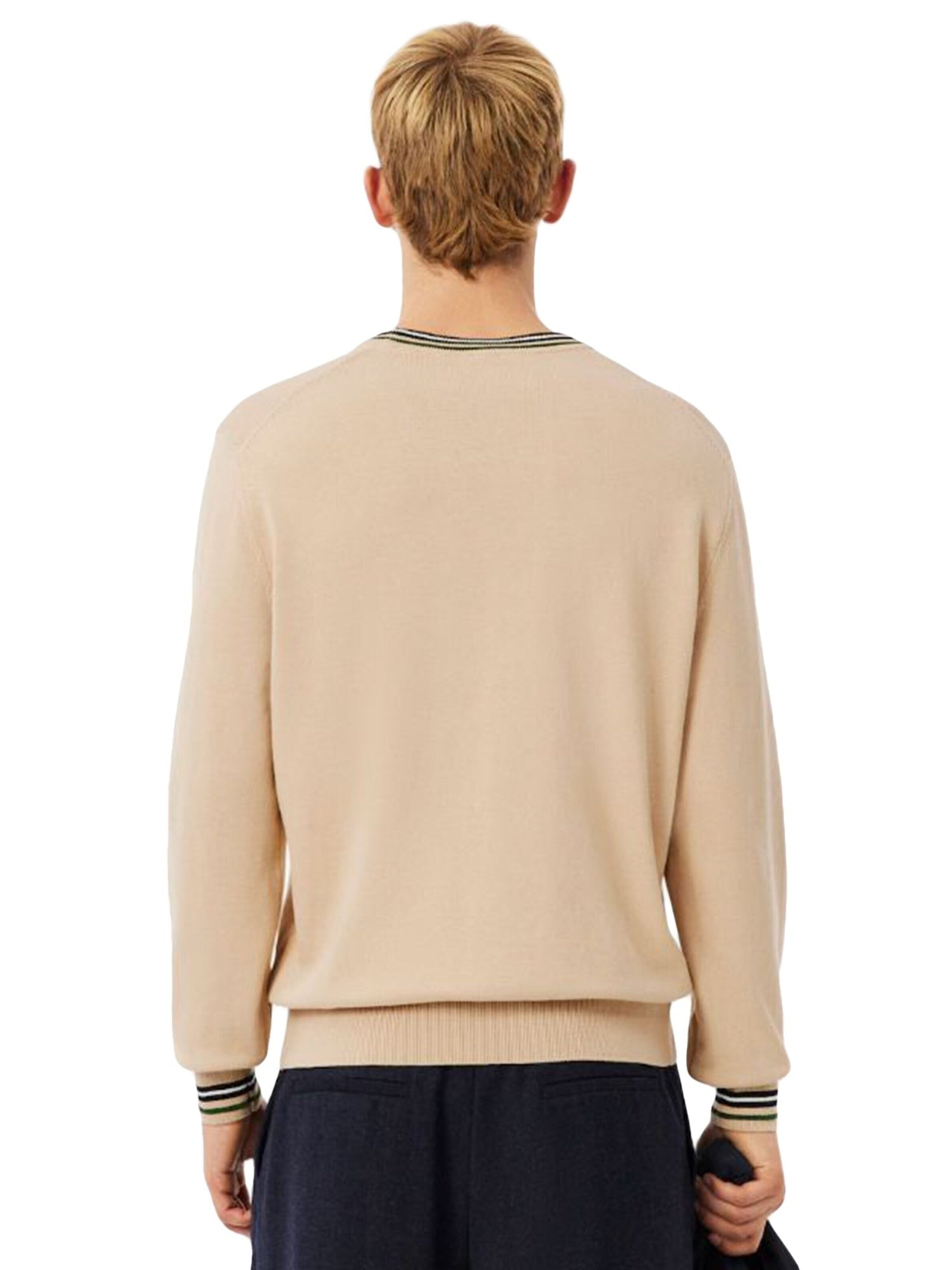 LACOSTE Sweater 'DV0' in Beige