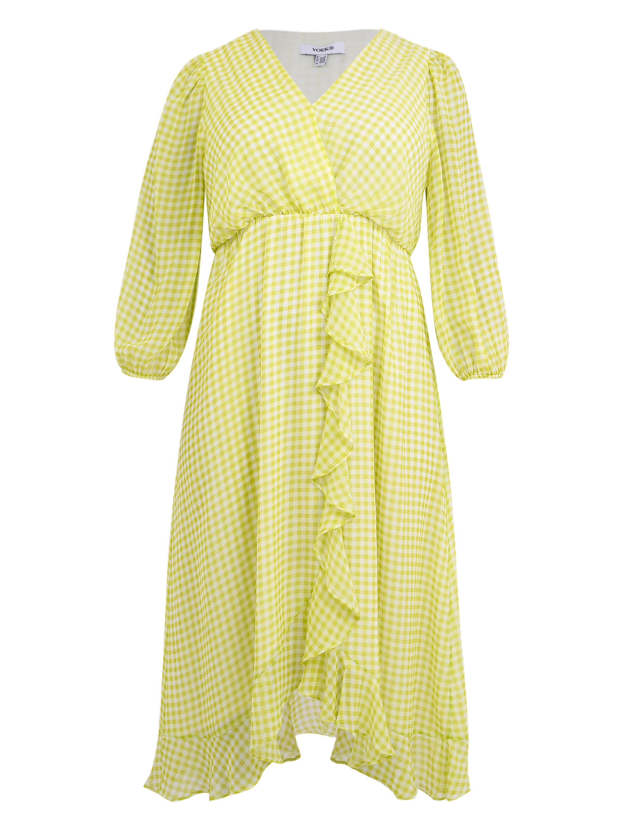 YOEK Dress in Yellow: front