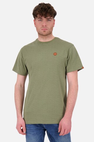 Alife and Kickin - Camisa 'NicAK' em verde: frente