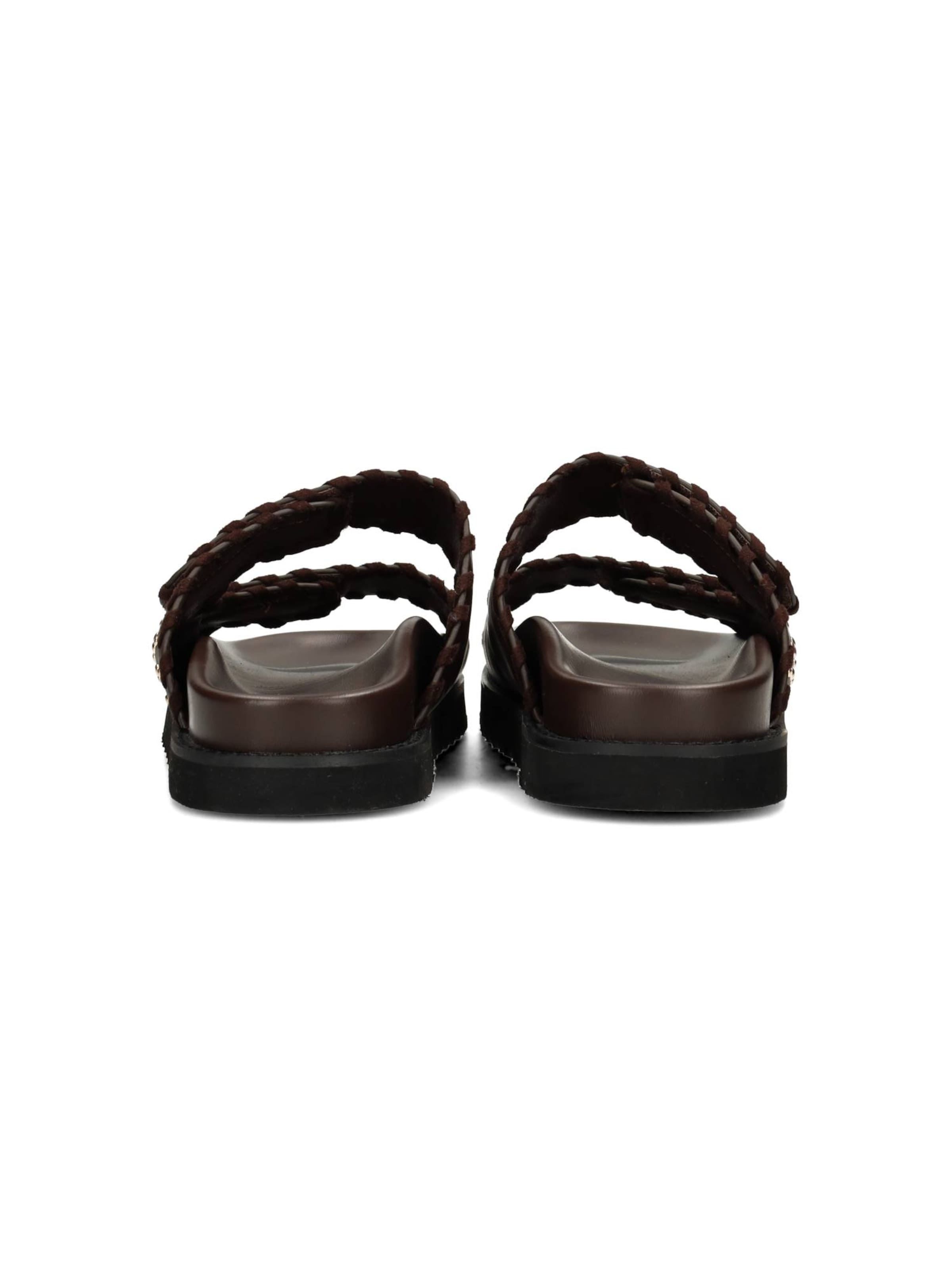 POSH by Poelman Sandalen met riem 'GABY' in Bruin