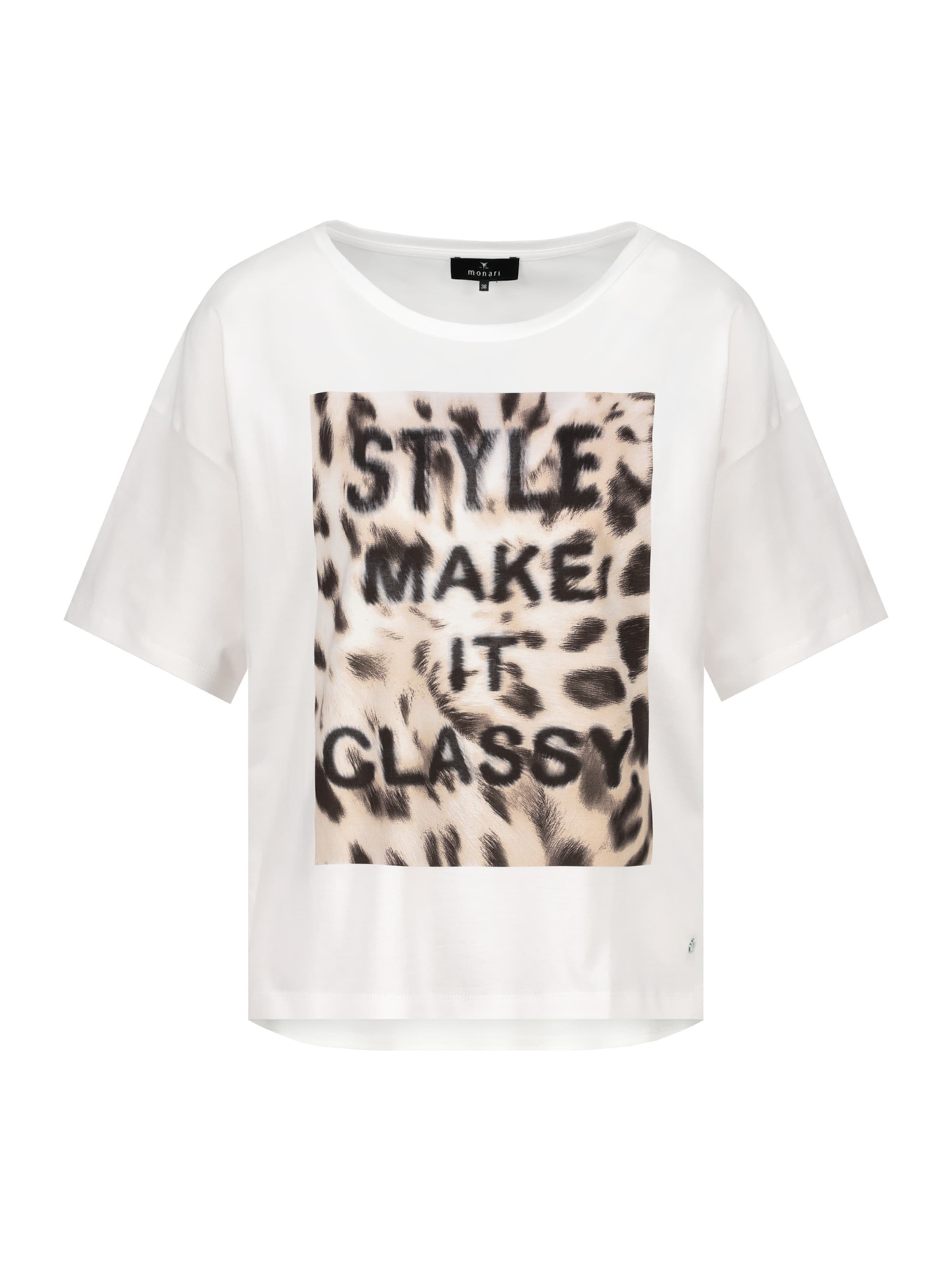 T-shirt monari en blanc : devant