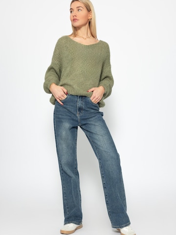 SASSYCLASSY Oversizepullover in Grün