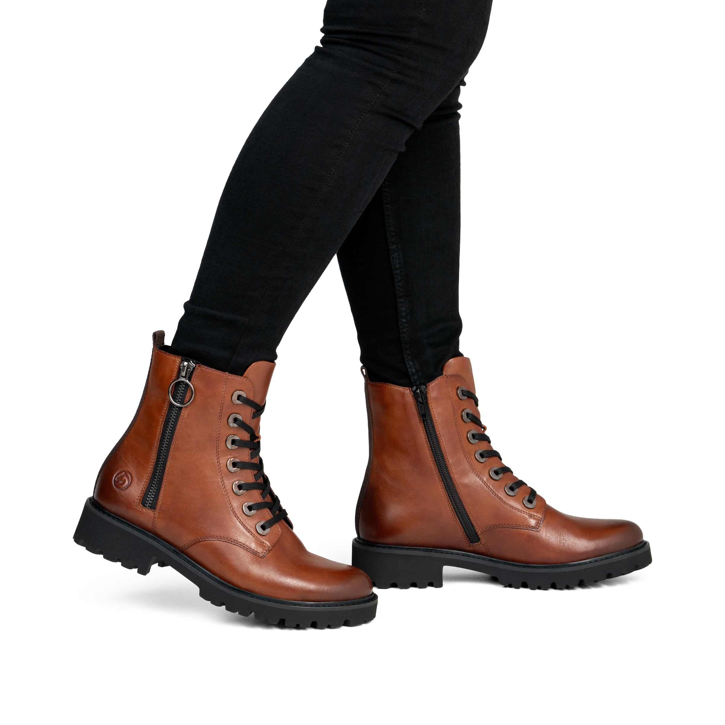 Bottines à lacets REMONTE en marron
