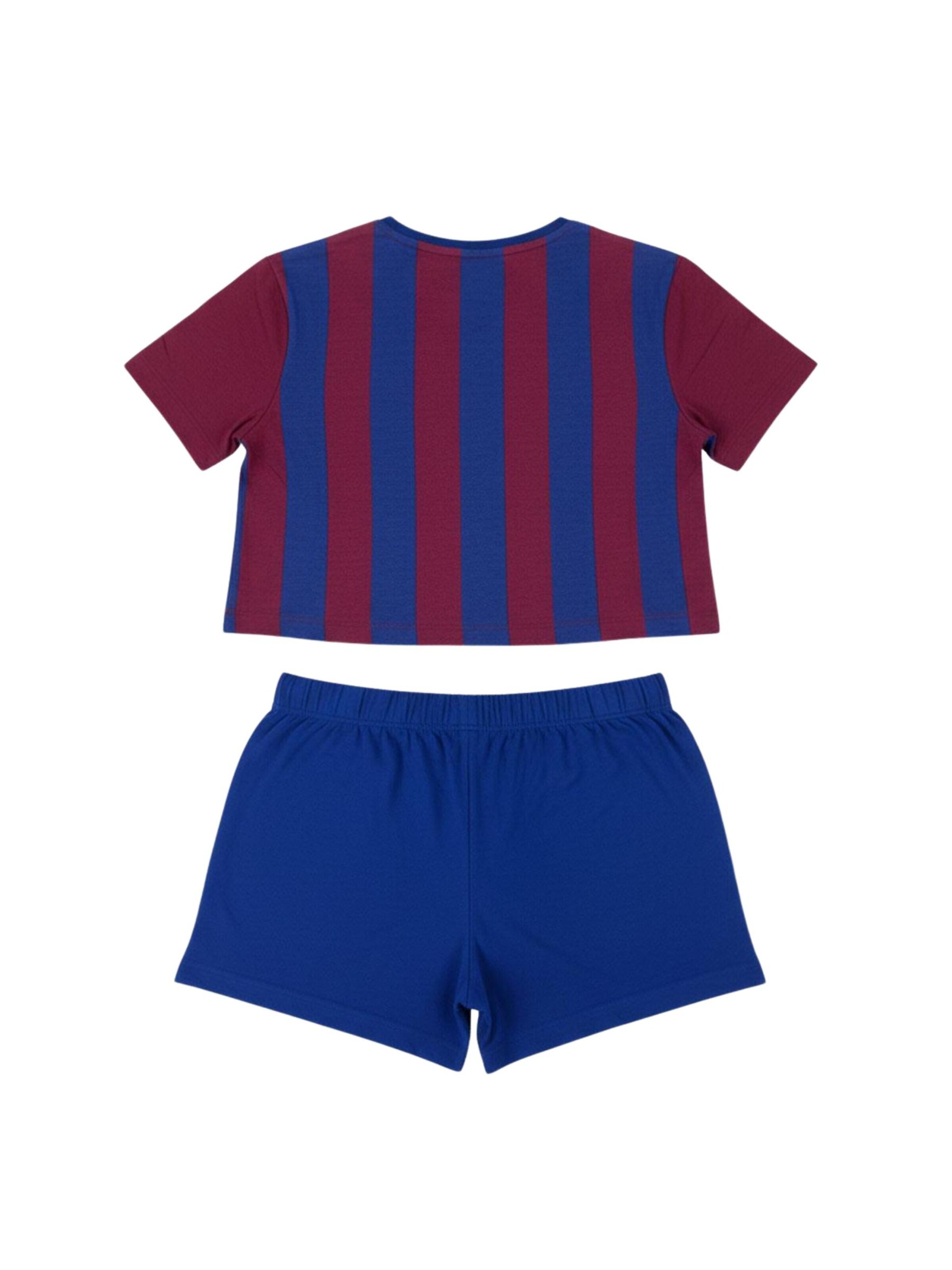 Cerdá Pajamas 'Short Pyjamas Single Jersey FC Barcelona Beige' in Blue