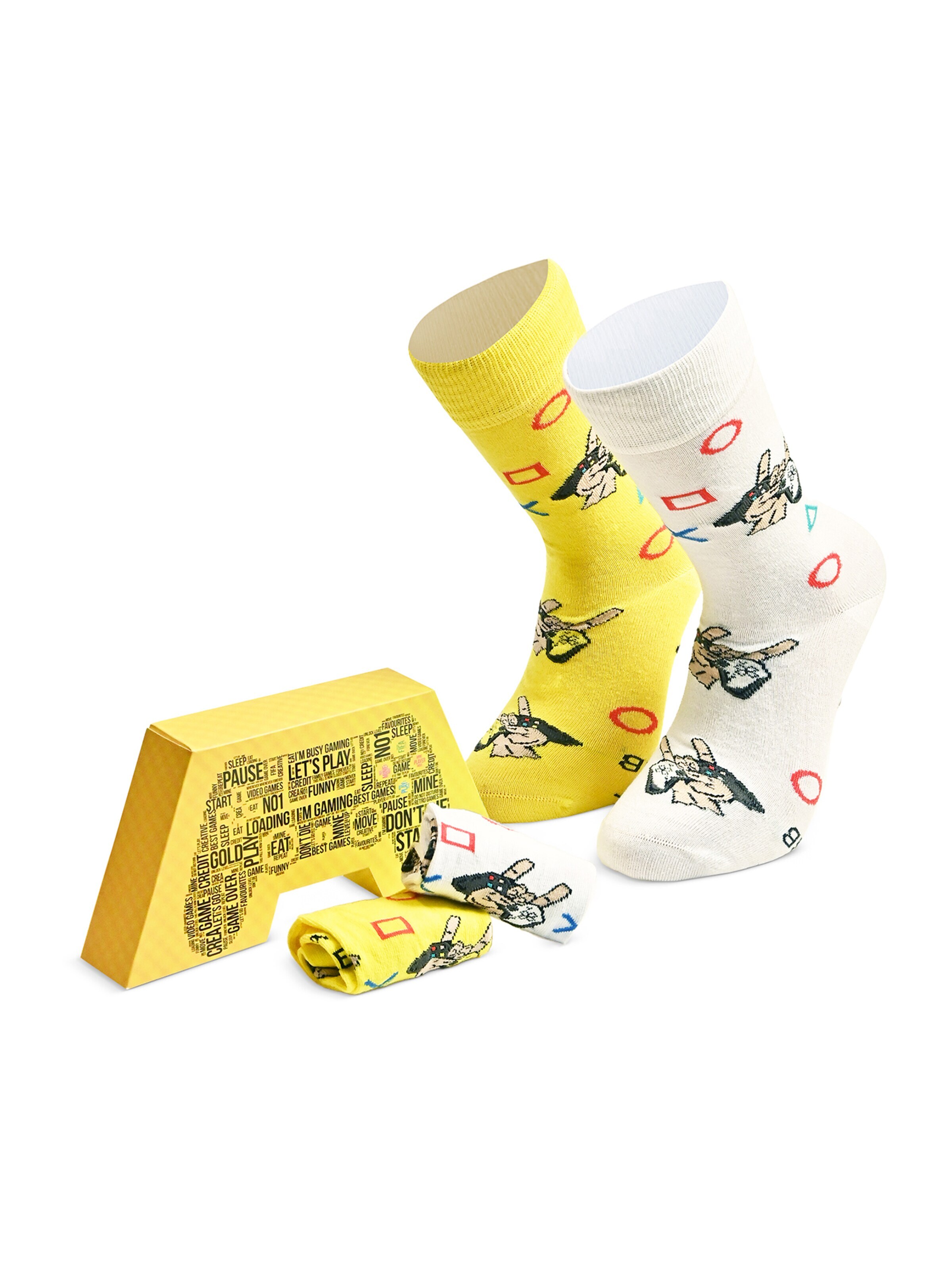 Calzino 'Spiele' di Crea Socks in colori misti: frontale