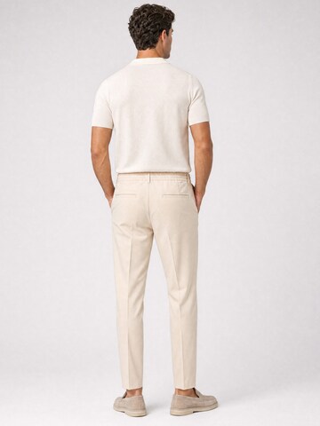 WOTEGA Tapered Chino Pants 'Studio Pant' in Beige