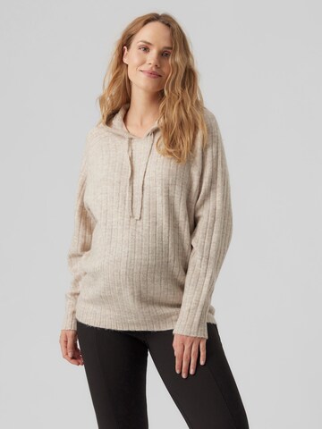 Vero Moda Maternity Sweater 'LULU LEFILE' in Beige: front