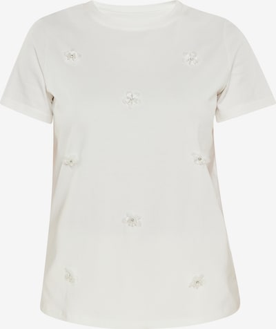 Top 'Fashion Look' Usha pe alb / alb perlat, Vizualizare produs