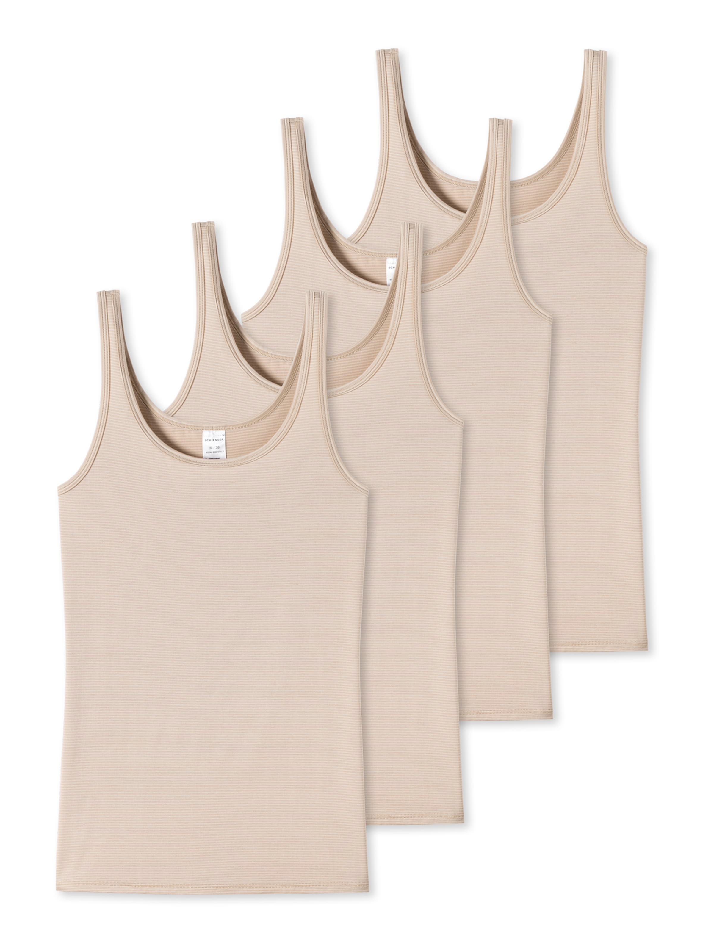 SCHIESSER Unterhemd 'Essentials' in Beige: Vorderseite