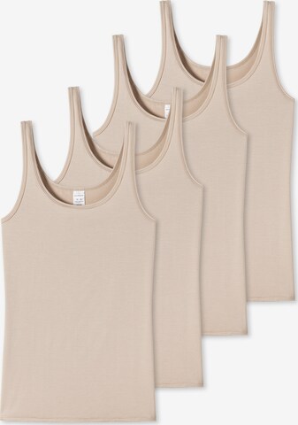 Maillot de corps 'Essentials' SCHIESSER en beige : devant