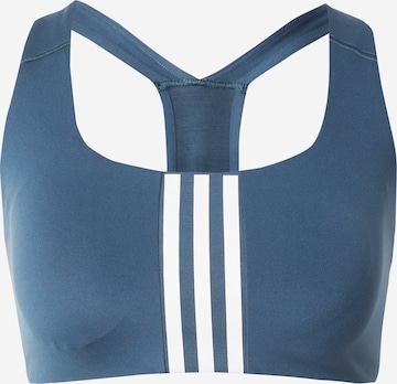 ADIDAS SPORTSWEAR Bustier Urheilurintaliivit 'Powerimpact' värissä sininen: edessä